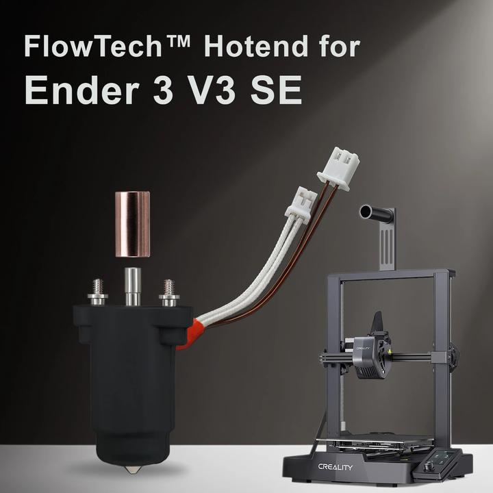 Actual product image MicroSwiss Micro Swiss FlowTech™ Hotend for Creality Ender 3 V3 SE (Hotend)