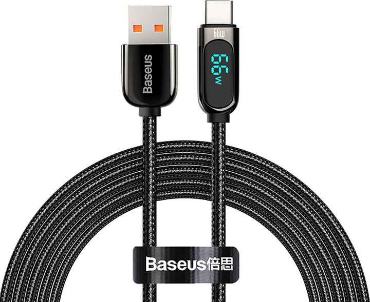 Produktbild Baseus Display Cable USB to Type-C, 66W, 2m (black) (2 m, USB 3.0, 66 W)