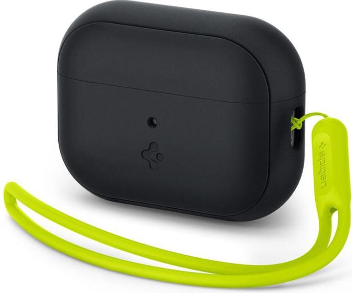 Produktbild Spigen SILICONE FIT STRAP Apple AIRPODS PRO 1 / 2 BLACK/PHANTOM GREEN (Kopfhörer Tasche)