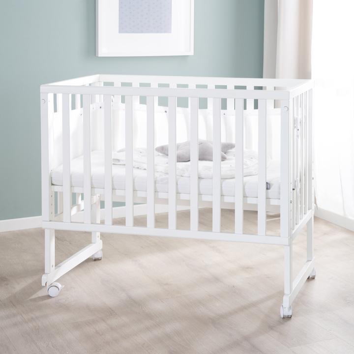 Produktbild Roba Stuben- & Beistellbett 3in1 mit Barriere Sternenzauber grau