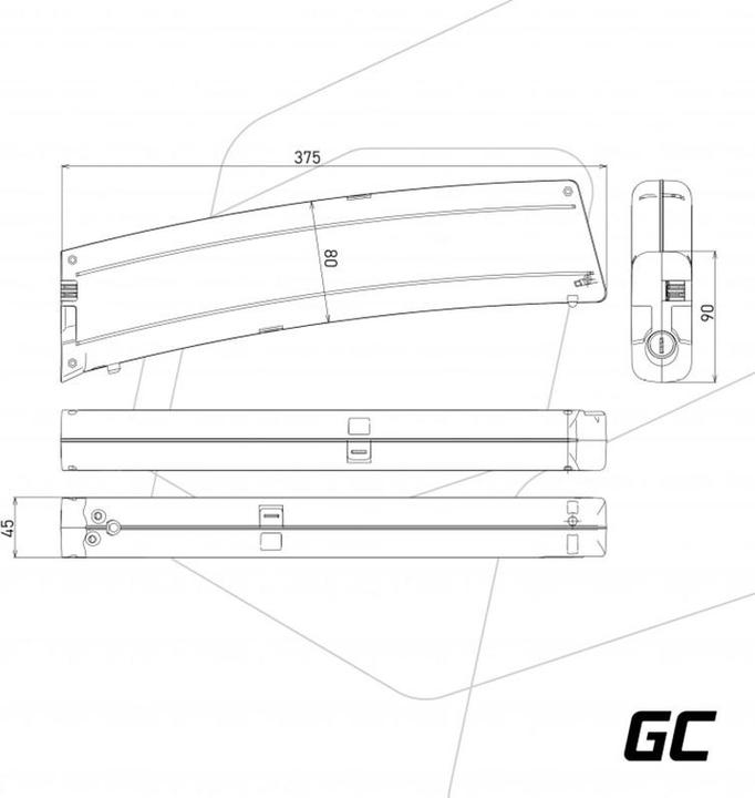 Produktbild GreenCell eBike 36V 7.8Ah E-Bike Li-Ion Frame Type with charger - 7.800 mAh (281 Wh, E-Bike Akku)