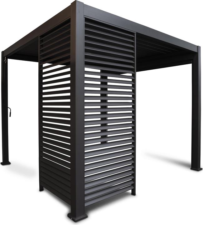 Produktbild Leco Wand 93 cm zur Lamellenpergola DELUXE anthrazit (93 cm, 93 cm)