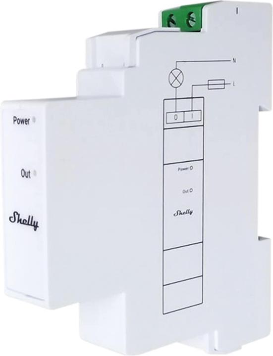 Actual product image Shelly Pro 3EM Switch Add-on (Switch actuator)