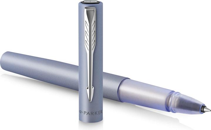Actual product image Parker Pen Scooter Vector XL Metallic C.C F (Silver-Blue, 1 x)