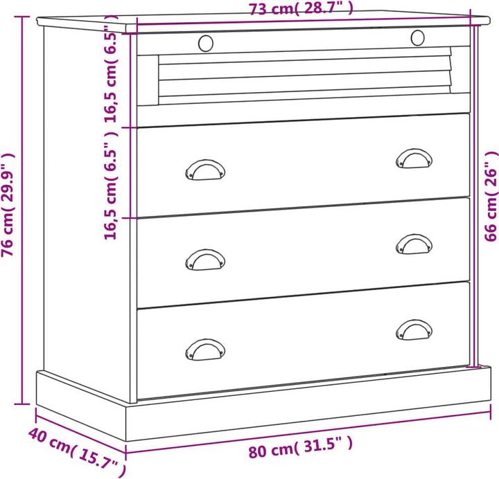 Immagine prodotto VidaXL Nora (80 x 76 cm)