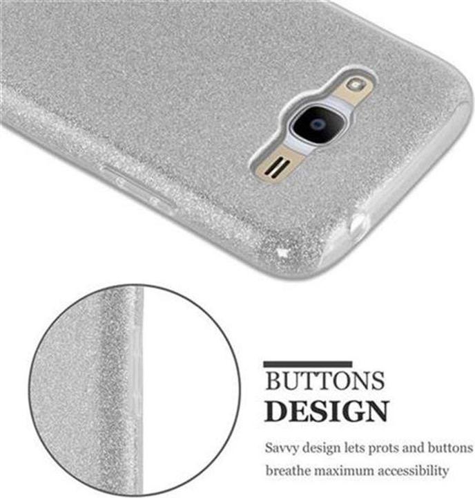 Actual product image Cadorabo TPU glitter (3-piece) cover (Samsung Galaxy J2 2016)