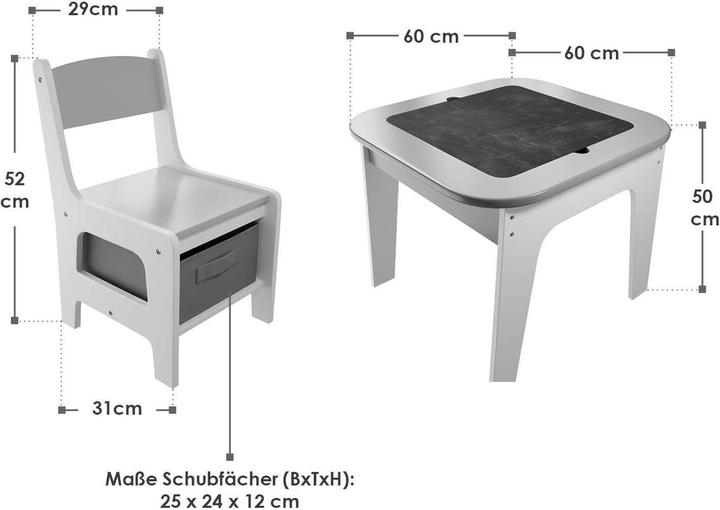 Produktbild Juskys Kindersitzgruppe Milou (Kindersitzgruppe)