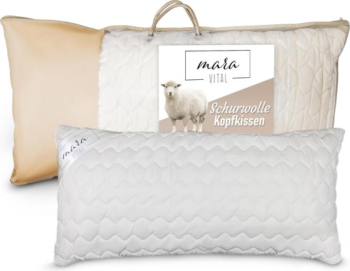 Immagine prodotto Mara Vital Cuscino in pura lana vergine (40 x 60 cm)