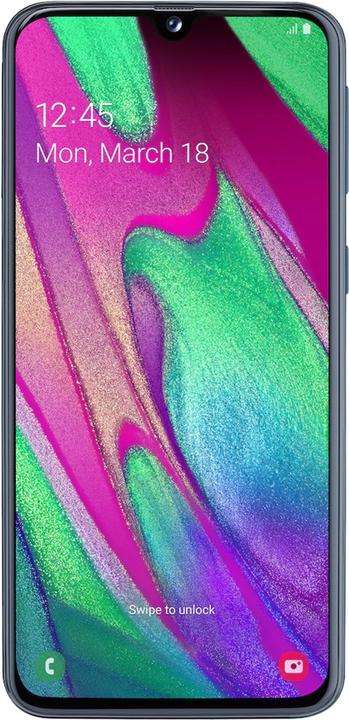 Samsung Galaxy A40 EU (64 GB, Black, 5.90", Dual SIM, 16 Mpx, 4G)