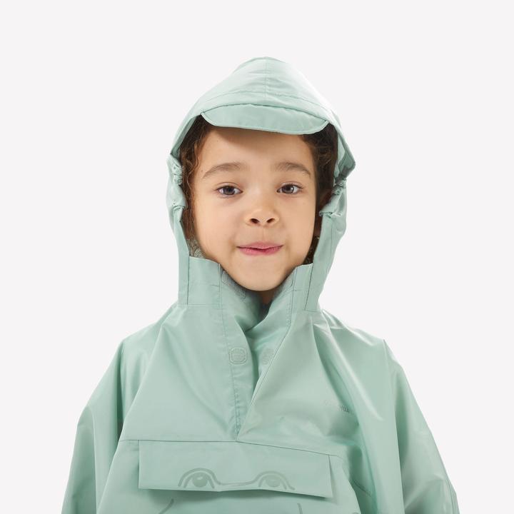 Produktbild Quechua Poncho Regencape Kinder Gr. 92–116 Bergwandern - MH100 grün