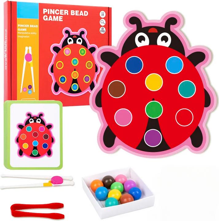Actual product image Activity Board Clip beads colour classification matching toy children logic concentration fine motor skills