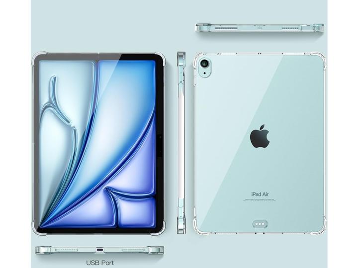 Actual product image Screenguard Crystal Soft Airbag Bumper (iPad Air 11 2024 (M2))