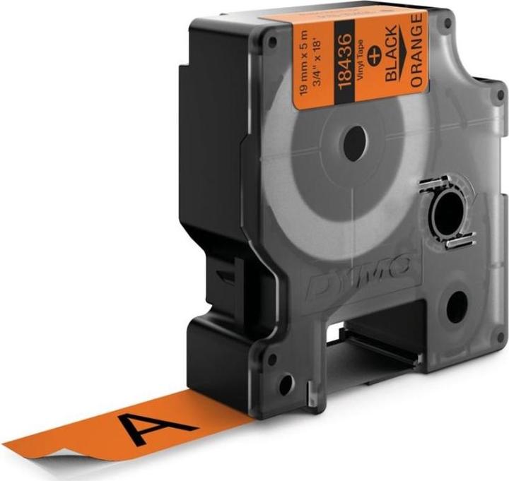 Dymo Schriftband 19mm Vinyl (1.90 cm, Orange)