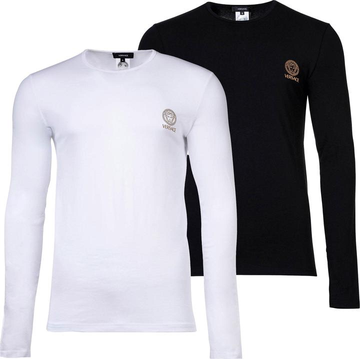 Produktbild Versace T-Shirt Bi-Pack Jersey Topeka Bi-Stretch Cotton Organic New Logo (XL)