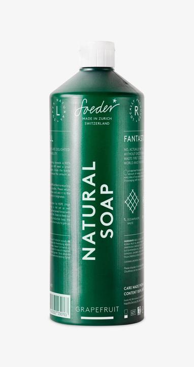 Actual product image Soeder* Natural Soap Grapefruit (Liquid soap, refill, 1000 ml)