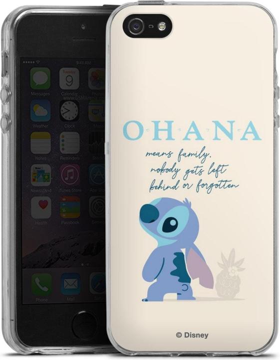 Actual product image DeinDesign Silikon Hülle für Apple iPhone 5 Handyhülle Case Smartphone Schutzhülle Lilo & Stitch Disney (Apple iPhone 5)