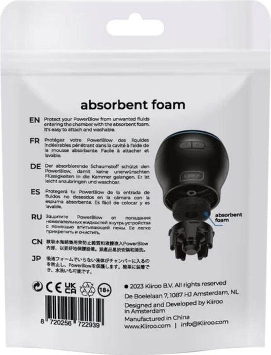 Actual product image Kiiroo Power Blow Absorbent Foam, 5-Pack