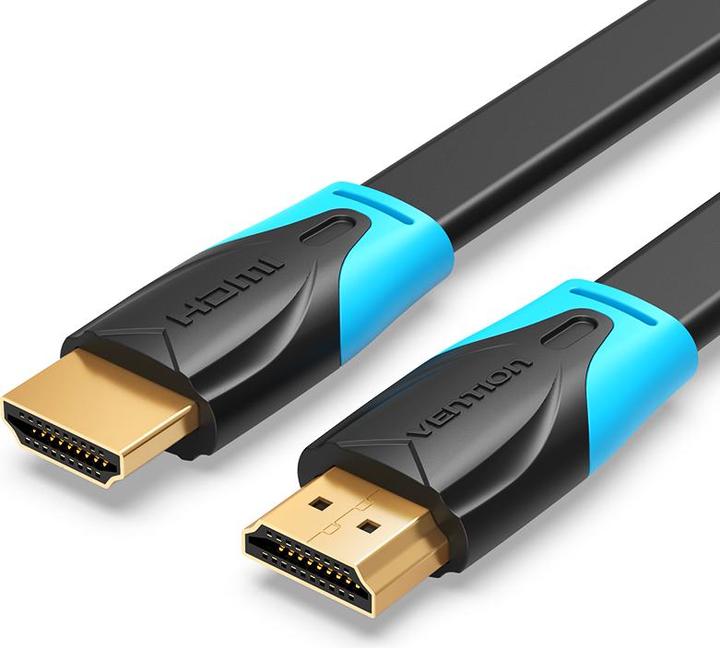 Actual product image Vention Flat HDMI Cable 5m VAA-B02-L500 (Black) (5 m, HDMI)