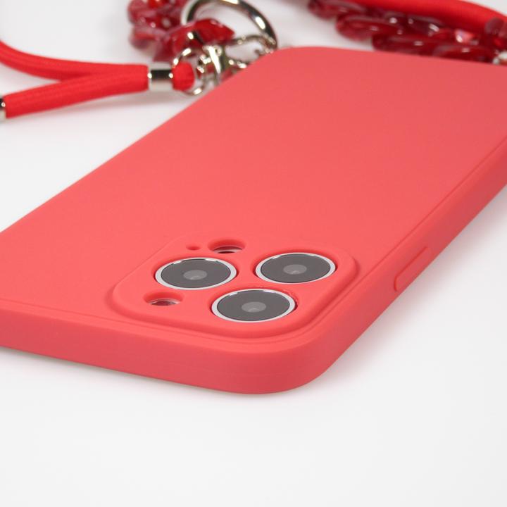 Actual product image PhoneLook Coque Gel silicone avec corde collier & chaîne de pierre décorative (Apple iPhone 13 Pro Max)