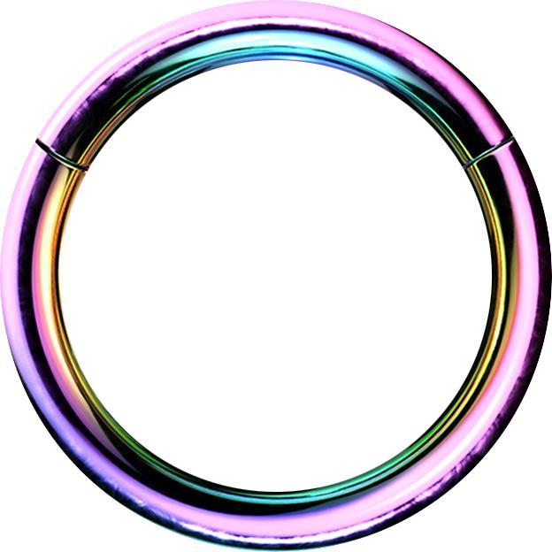Produktbild Star Piercing Micro Segmentring farbig mit Titanium Schicht (Chirurgenstahl 316L, ohne Messing)