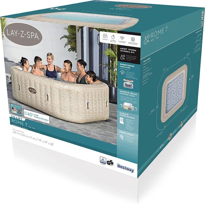 Immagine prodotto Bestway Lay-Z-Spa Roma MaxHoldEnergySense Ultra (7 pers.)