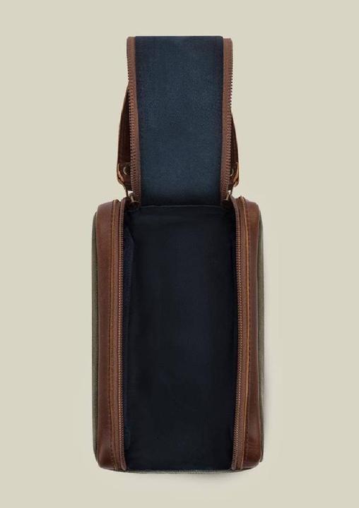 Produktbild Buckle & Seam Canvas Kulturbeutel Bruno Grün/Blau