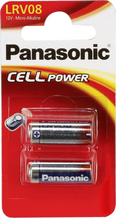 Image du produit Panasonic Micro-alcali LRV08 (2 pcs, A23, 38 mAh)