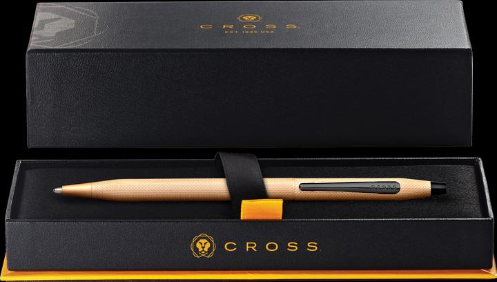 Image du produit Cross Stylo bille twist Classic Century Rose Gold Diamond Motif Boîte cadeau (Or rose, 1 x)