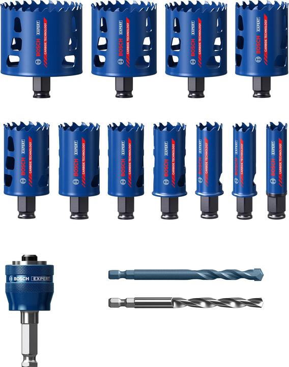 Immagine prodotto Bosch Professional Zubehör Materiale resistente esperto (20, 22, 25, 32, 35, 40, 44, 51, 60, 64, 76 mm)