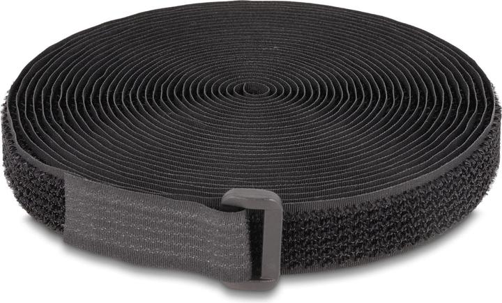 Produktbild Delock Klettband auf Rolle mit Schlaufe L 3 m x B 20 mm schwarz (20 mm)