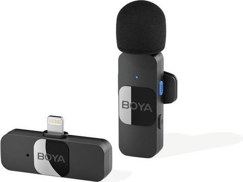 Actual product image Boya BY-V2 wireless microphone