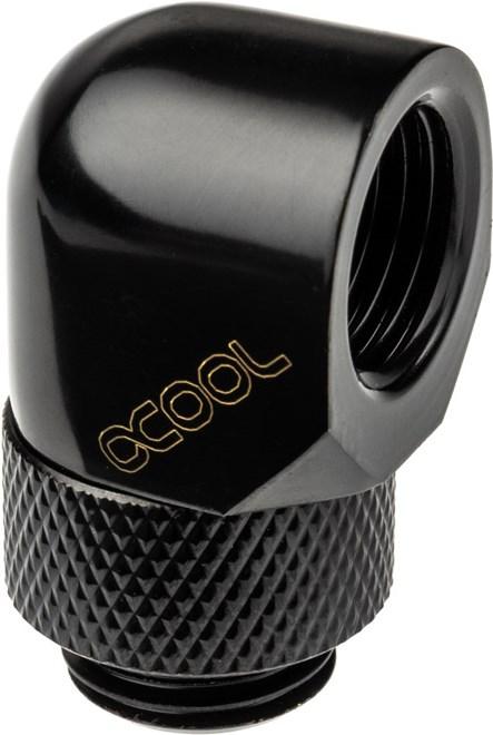Actual product image Alphacool Icicle L-connector rotatable G1/4 ET on G1/4 IT