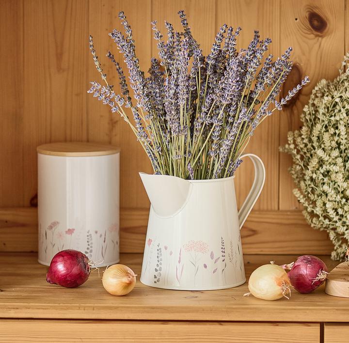 Produktbild Zeller Present Krug Flowers 1500 ml Metall ø 10.5x14 cm (1.50 l)