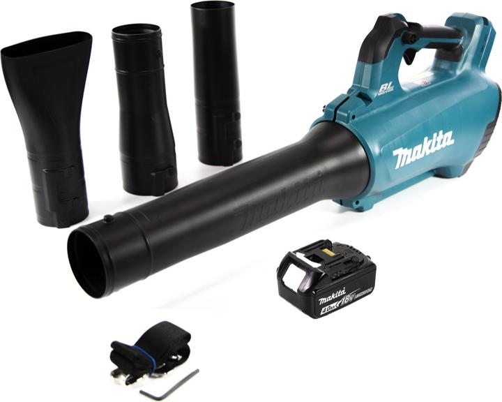 Actual product image Makita DUB 184 M1 Battery blower 18 V Brushless + 1x battery 4.0 Ah - without charger (Rechargeable battery operated, Leaf blower)