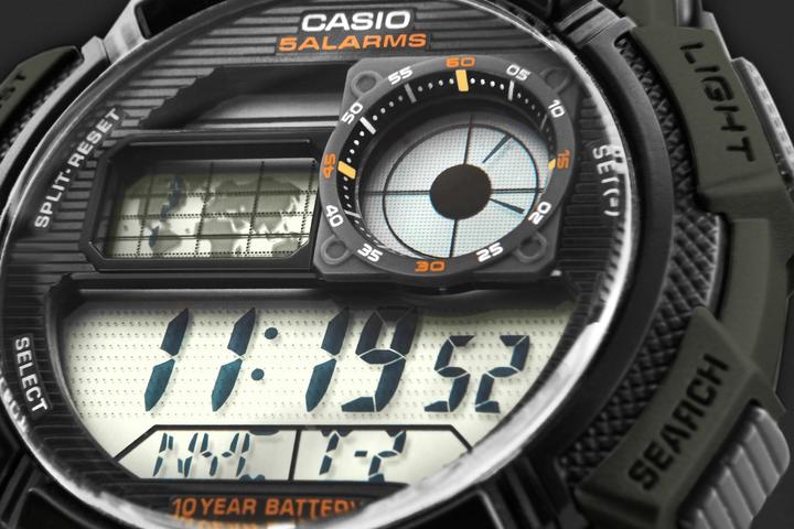 Actual product image Casio Mod. WORLD TIME ILLUMINATOR - 5 Alarms, 10 Year battery (44 mm)