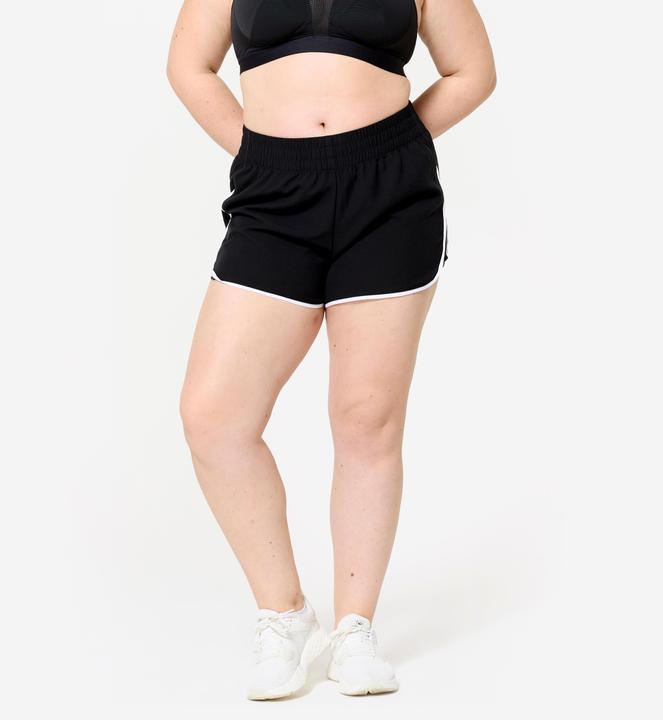 Produktbild Domyos Shorts kurz leicht - schwarz/weiss (M)