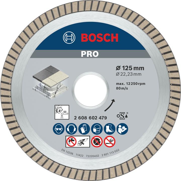 Bosch Professional Zubehör PRO Ceramic Diamanttrennscheibe, 125 x 22,23 mm
