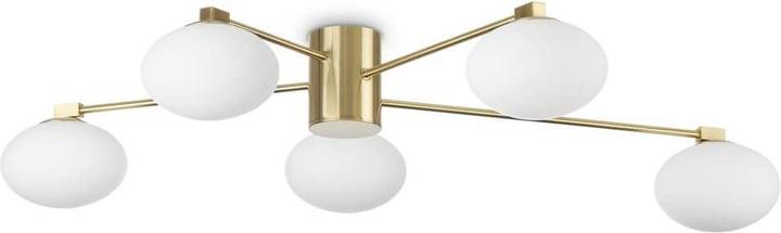 Actual product image Ideal lux HERMES G9 ceiling light 5x ⌀900mm dimmable brass warm white 288277 (370 lm, G9)