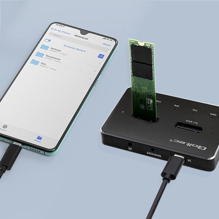 Produktbild Qoltec M.2 SSD-Laufwerk-Dockingstation