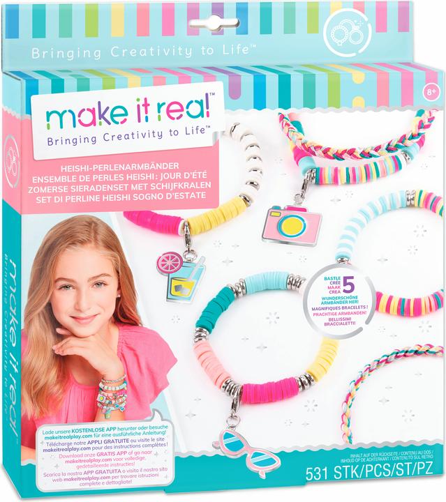 Make it Real Machen Sie es wahr - Summer Vibes Heishi Bead Bracelet Making