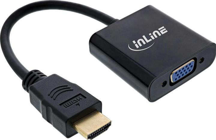 Image du produit InLine ® Dongle convertisseur HDMI vers VGA, avec audio, entrée HDMI, sortie VGA et audio stéréo
