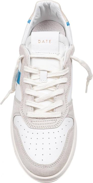 Produktbild D.a.t.e. sneakers court 2.0 in leather and suede color white and bluette (42)