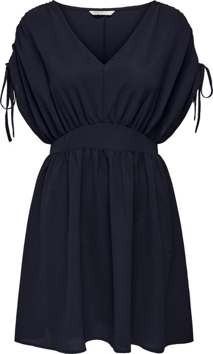 Only V-Ausschnitt Kleid mit kurzen Ärmeln