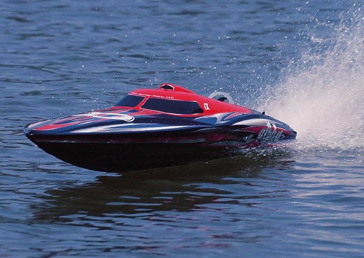 Actual product image Joysway Alpha Red ARTR professional racing boat