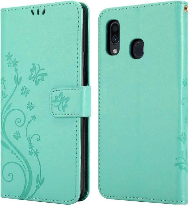 Actual product image Cadorabo Flower Book Cover (Samsung Galaxy A20, TCL A30, Samsung Galaxy M10s)