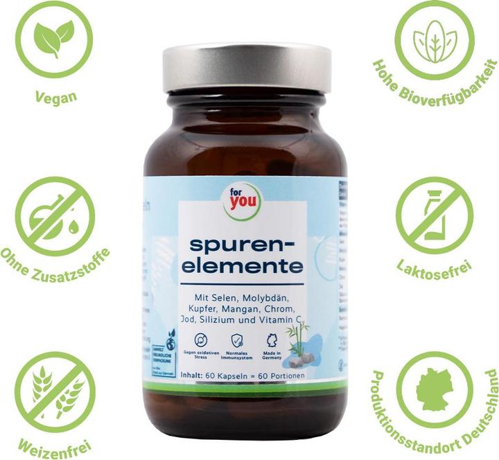 Produktbild For You spurenelemente komplex (60 Stück, Kapseln)