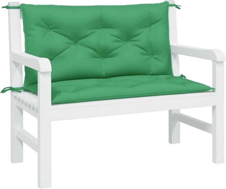 Image du produit VidaXL Coussins de banc de jardin 2 pcs. O x tissu ford (100 x 50 x 7 cm)