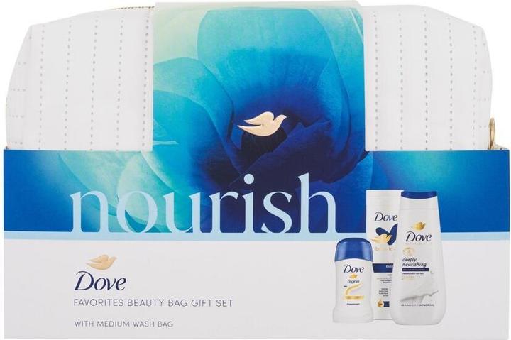 Actual product image Dove Body Care Gift Set With Nourish Cosmetic Bag (Body care set)
