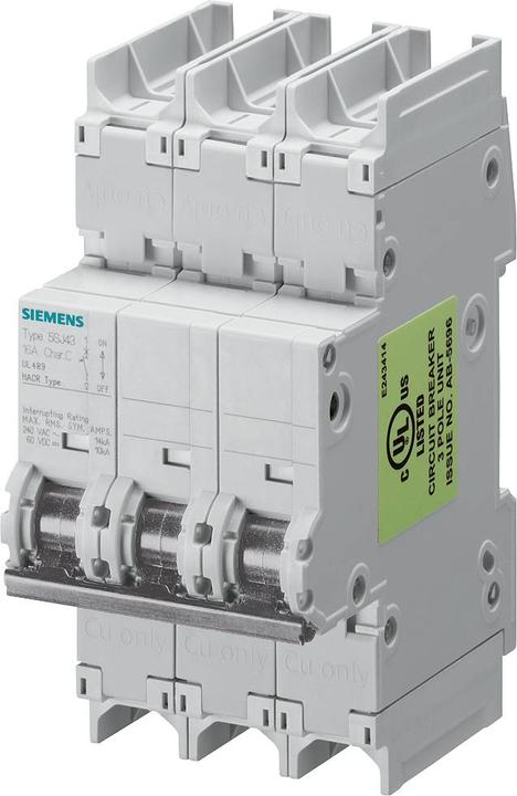Produktbild Siemens SIEM 5SJ4318-7HG41 Leitungsschutzschalter 240V 14kA 3pol. C