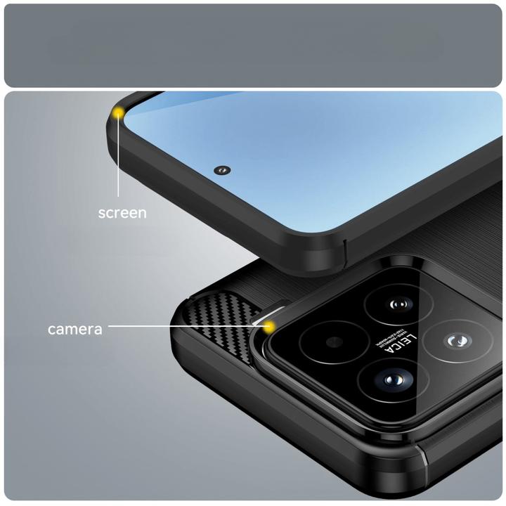 Produktbild Cover-Discount Xiaomi 15 - Metall Carbon Look Hülle (Xiaomi 15)